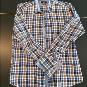 Boss Multicolor Checkered Casual Shirt